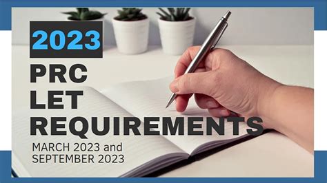 prc requirements for let 2024|List of Requirements .